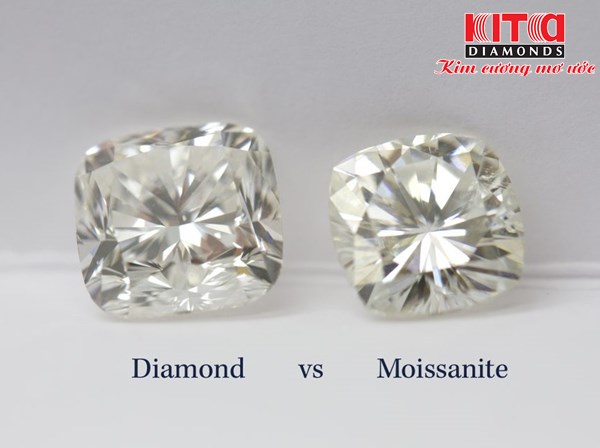 Khó có thể phân biệt đá CZ và đá Moissanite bằng mắt thường