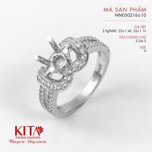 Vỏ Nhẫn Kim Cương Vàng Trắng