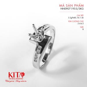 Vỏ Nhẫn Kim Cương Vàng Trắng