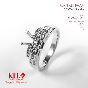 Vỏ Nhẫn Kim Cương Vàng Trắng